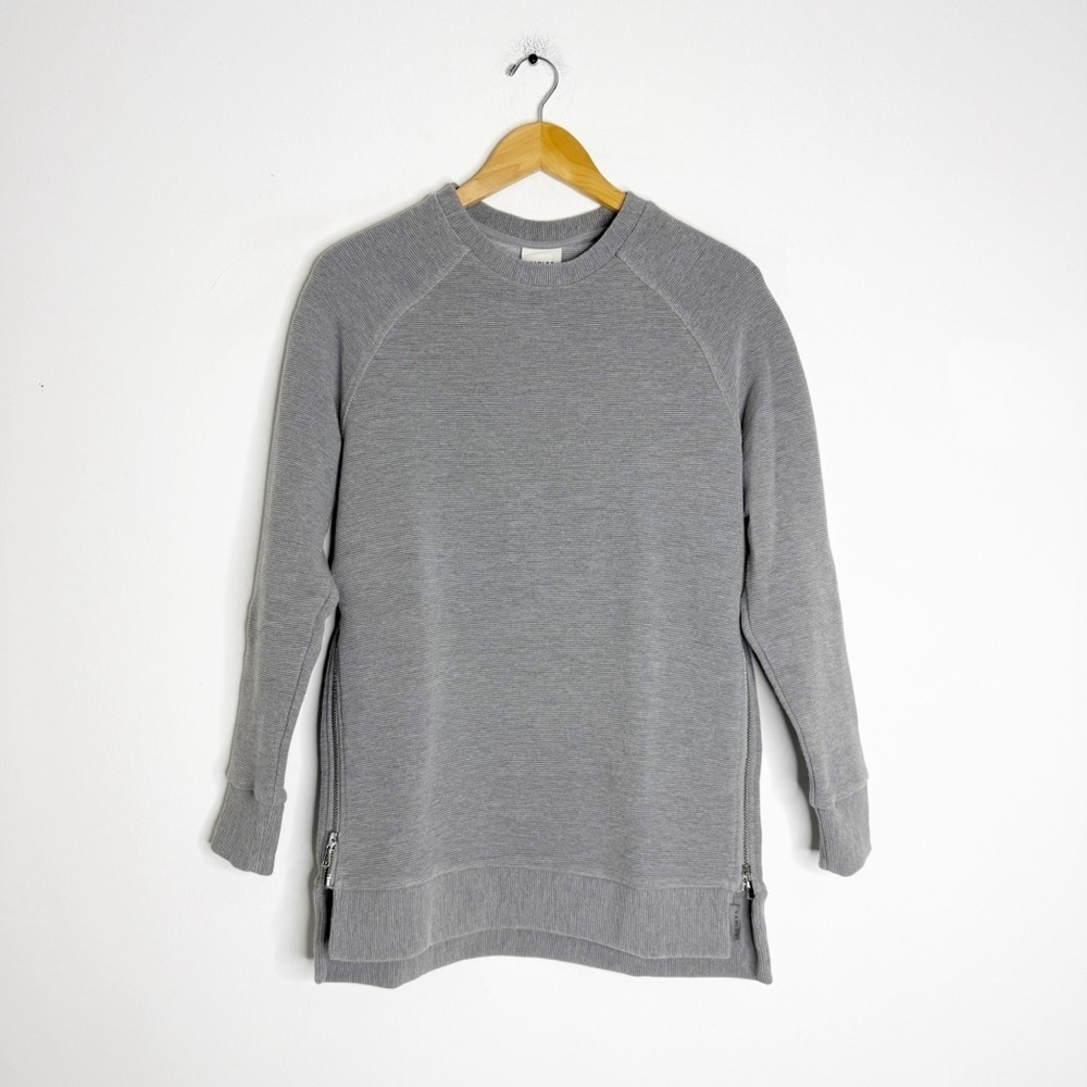 Varley Revolve Manning Raglan Pullover Sweatshirt Gray Size XS